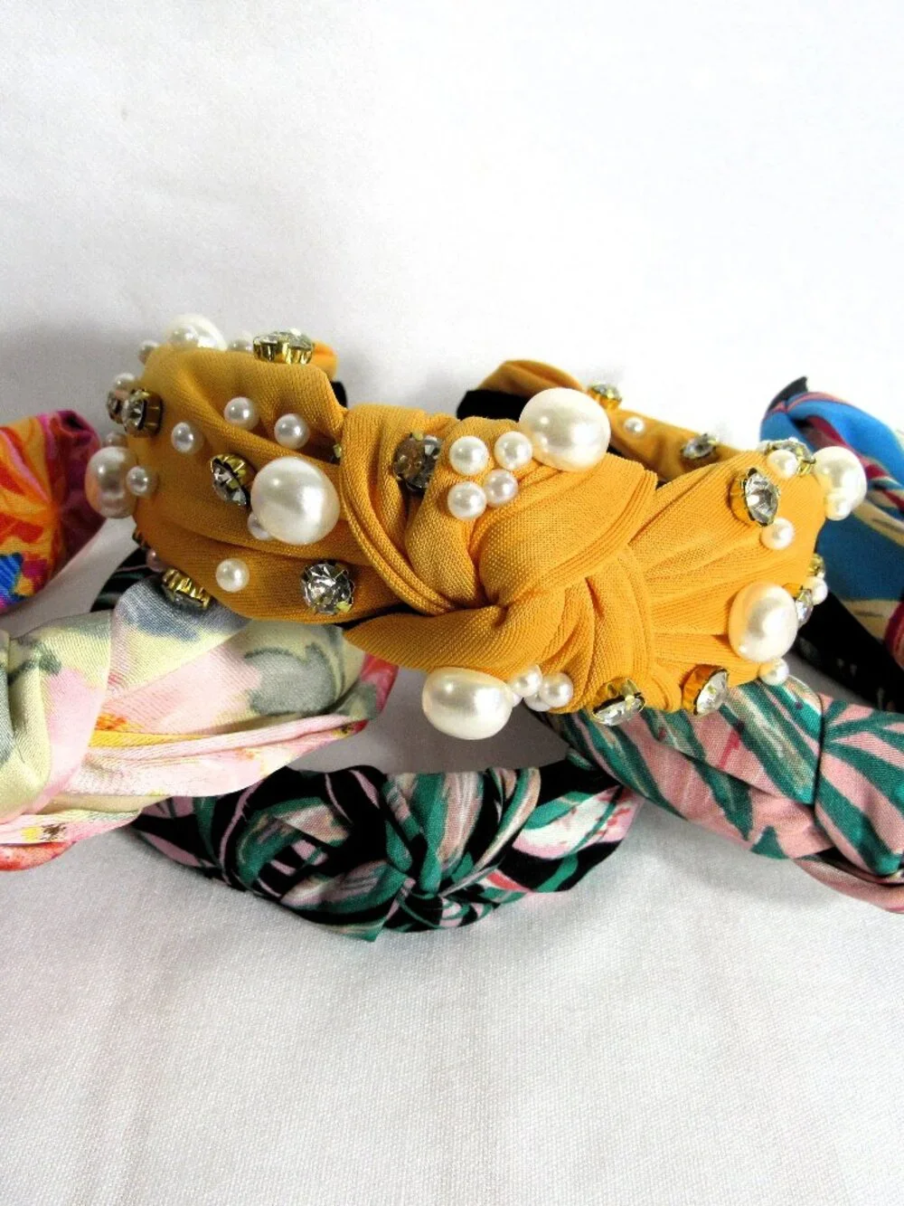 7 unused HAIR HEAD BANDS ONE JEWELED